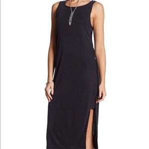 Splendid Lace Up Rib Knit Dress